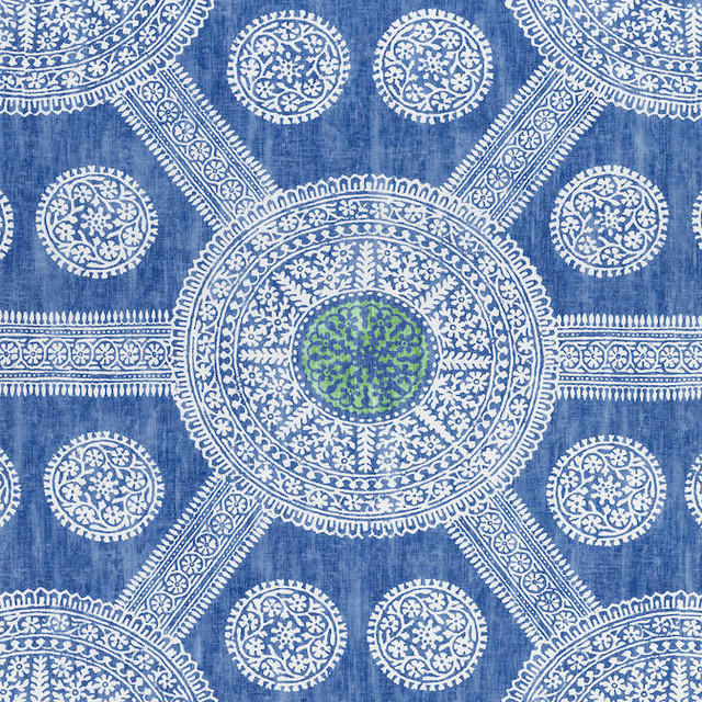 Thibaut Fabric Stonington Blue and Green F910636 Fabric 100% Cotton UNITED KINGDOM 20000 </p><p>Repeat: V: 35 54 - My Fabric Connection -