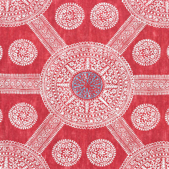 Thibaut Fabric Stonington Red F910637 Fabric 100% Cotton UNITED KINGDOM 20000 </p><p>Repeat: V: 35 54 - My Fabric Connection -