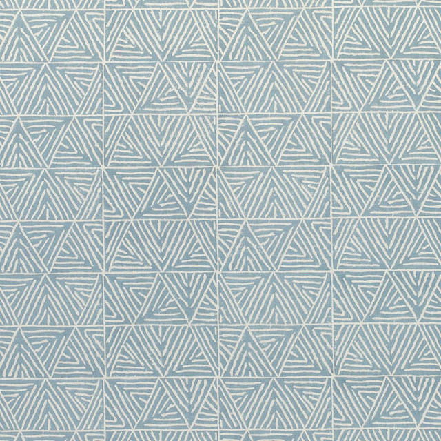 Thibaut Fabric Mombasa Slate Blue F910207 Fabric 55% Linen, 45% Cotton INDIA - </p><p>Repeat: V: 5 54 - My Fabric Connection -