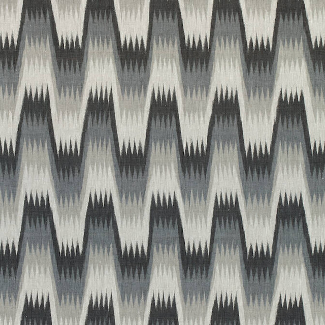 Thibaut Fabric Stockholm Chevron Black and Grey F910244 Fabric 100% Linen THAILAND - </p><p>Repeat: V: 8 54 - My Fabric Connection -