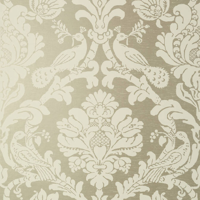 Thibaut Wallpaper Passaro Damask Cream on Metallic Pewter T89136 Wallpaper Wallpaper U.S.A. - </p><p>Repeat: V: 27 27 - My Fabric Connection - Thibaut Wallpaper Passaro Damask Cream on Metallic Pewter T89136 Wallpaper Wallpaper U.S.A. - </p><p>Repeat: V: 27 27 - My Fabric Connection -