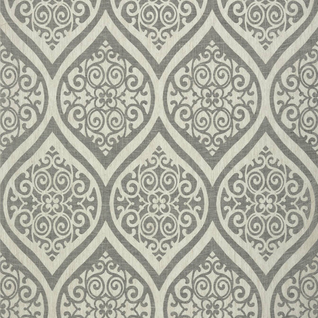 Thibaut Wallpaper Tangiers Black on Off White T89149 Wallpaper Non Woven Wallpaper KOREA - </p><p>Repeat: V: 23.75 36 - My Fabric Connection -