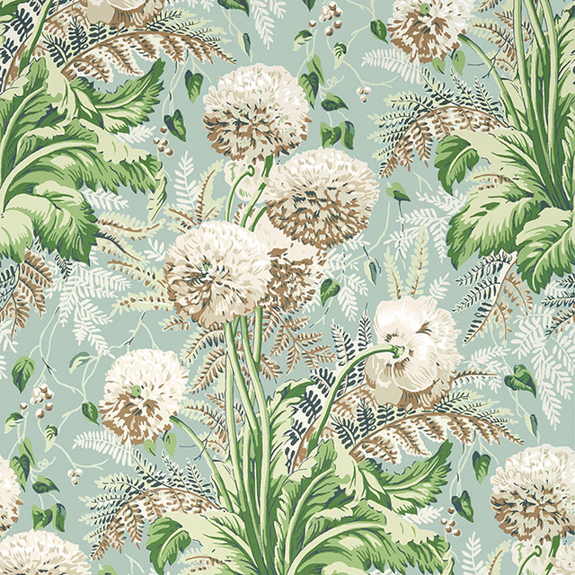 Anna French Wallpaper Dahlia Neutral on Robin's Egg AT24536 Wallpaper Non Woven Wallpaper UNITED STATES - </p><p>Repeat: V: 36 27 - My Fabric Connection - Anna French Wallpaper Dahlia Neutral on Robin's Egg AT24536 Wallpaper Non Woven Wallpaper UNITED STATES - </p><p>Repeat: V: 36 27 - My Fabric Connection -