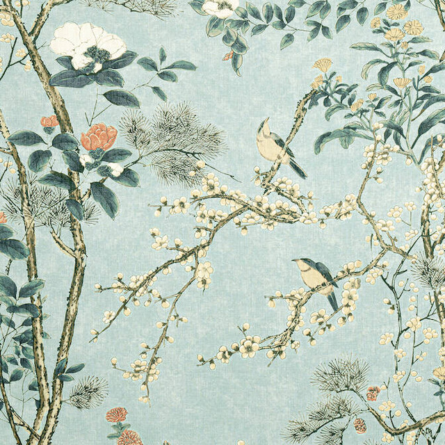Thibaut Fabric Katsura Mist F913625 Fabric 82% Viscose, 18% Linen SCOTLAND 20000 </p><p>Repeat: V: 50.5 54 - My Fabric Connection - Thibaut Fabric Katsura Mist F913625 Fabric 82% Viscose, 18% Linen SCOTLAND 20000 </p><p>Repeat: V: 50.5 54 - My Fabric Connection -