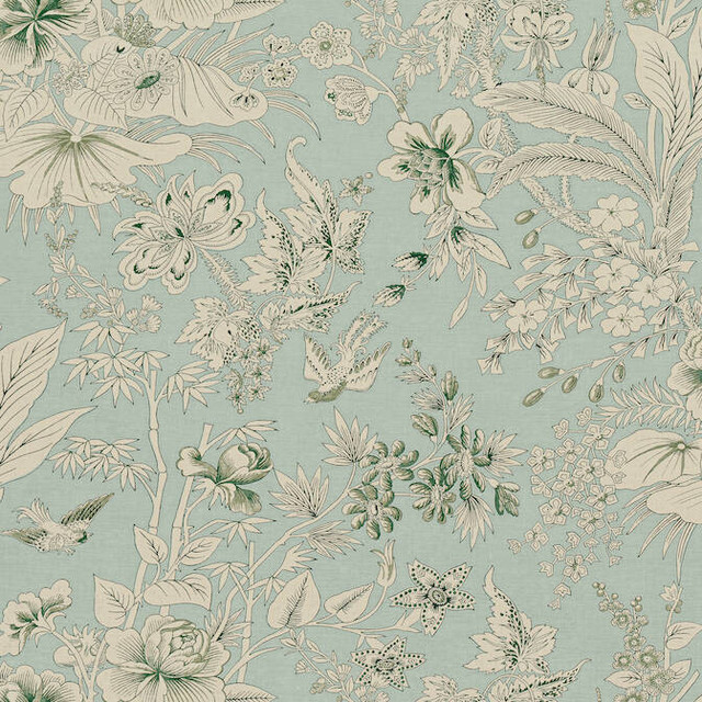 Thibaut Fabric Rosalind Mist F913603 Fabric 100% Linen SCOTLAND 12000 </p><p>Repeat: V: 26.5 54 - My Fabric Connection - Thibaut Fabric Rosalind Mist F913603 Fabric 100% Linen SCOTLAND 12000 </p><p>Repeat: V: 26.5 54 - My Fabric Connection -