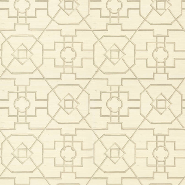 Thibaut Wallpaper East Gate Cream and Grey T41153 Wallpaper Printed Sisal KOREA - </p><p>Repeat: V: 19 36 - My Fabric Connection - Thibaut Wallpaper East Gate Cream and Grey T41153 Wallpaper Printed Sisal KOREA - </p><p>Repeat: V: 19 36 - My Fabric Connection -