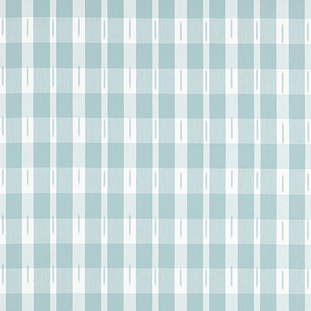 Thibaut Fabric Ellastone Check Seaglass W736438 Fabric 100% Cotton INDIA 15000 </p><p>Repeat: V: 4.5 54 - My Fabric Connection -