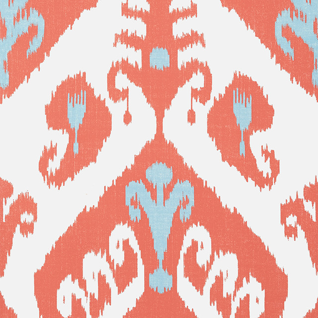 Thibaut Wallpaper Indies Ikat Coral T16247 Wallpaper Wallpaper U.S.A. - </p><p>Repeat: V: 25.25 20.5 - My Fabric Connection - Thibaut Wallpaper Indies Ikat Coral T16247 Wallpaper Wallpaper U.S.A. - </p><p>Repeat: V: 25.25 20.5 - My Fabric Connection -