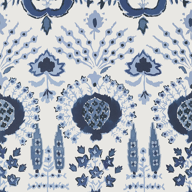 Thibaut Wallpaper Mendoza Suzani Blue and White T16239 Wallpaper Non Woven Wallpaper U.S.A. - </p><p>Repeat: V: 36 27 - My Fabric Connection - Thibaut Wallpaper Mendoza Suzani Blue and White T16239 Wallpaper Non Woven Wallpaper U.S.A. - </p><p>Repeat: V: 36 27 - My Fabric Connection -
