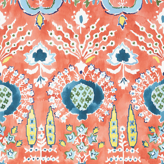 Thibaut Wallpaper Mendoza Suzani Coral T16243 Wallpaper Non Woven Wallpaper U.S.A. - </p><p>Repeat: V: 36 27 - My Fabric Connection - Thibaut Wallpaper Mendoza Suzani Coral T16243 Wallpaper Non Woven Wallpaper U.S.A. - </p><p>Repeat: V: 36 27 - My Fabric Connection -