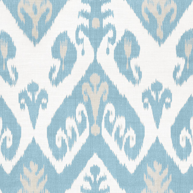 Thibaut Fabric Indies Ikat French Blue F916248 Fabric 60% Linen, 30% Cot, 10% Nylon UNITED KINGDOM 20000 </p><p>Repeat: V: 27.5 54 - My Fabric Connection - Thibaut Fabric Indies Ikat French Blue F916248 Fabric 60% Linen, 30% Cot, 10% Nylon UNITED KINGDOM 20000 </p><p>Repeat: V: 27.5 54 - My Fabric Connection -