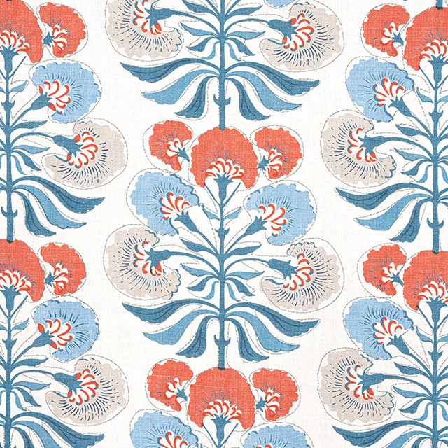 Thibaut Fabric Tybee Tree French Blue and Coral F916213 Fabric 100% Linen U.S.A. 20000 </p><p>Repeat: V: 14.5 54 - My Fabric Connection - Thibaut Fabric Tybee Tree French Blue and Coral F916213 Fabric 100% Linen U.S.A. 20000 </p><p>Repeat: V: 14.5 54 - My Fabric Connection -