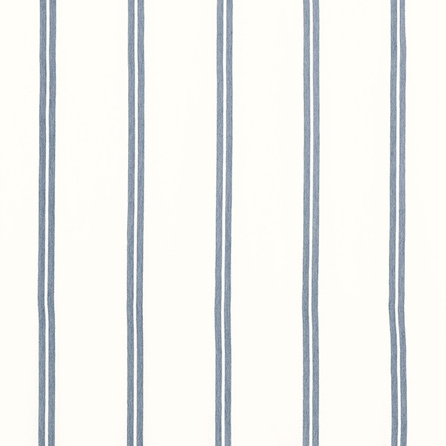 Thibaut Fabric Tandem Stripe Oxford Blue FWW81749 Fabric 100% Solution Dyed Acrylic TURKEY - </p><p>Repeat: V: - 117 - My Fabric Connection -
