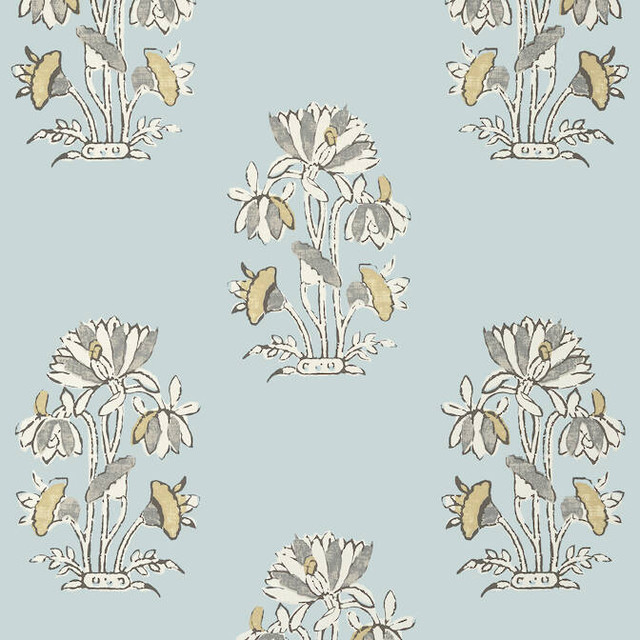 Thibaut Wallpaper Lily Flower Spa Blue T13201 Wallpaper Wallpaper UNITED STATES - </p><p>Repeat: V: 36 27 - My Fabric Connection - Thibaut Wallpaper Lily Flower Spa Blue T13201 Wallpaper Wallpaper UNITED STATES - </p><p>Repeat: V: 36 27 - My Fabric Connection -