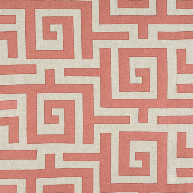 Thibaut Fabric Tulum Applique Coral on Natural W713223 Fabric 61% Linen, 38% Wool, 1% Viscose INDIA - </p><p>Repeat: V: - 52 - My Fabric Connection - Thibaut Fabric Tulum Applique Coral on Natural W713223 Fabric 61% Linen, 38% Wool, 1% Viscose INDIA - </p><p>Repeat: V: - 52 - My Fabric Connection -