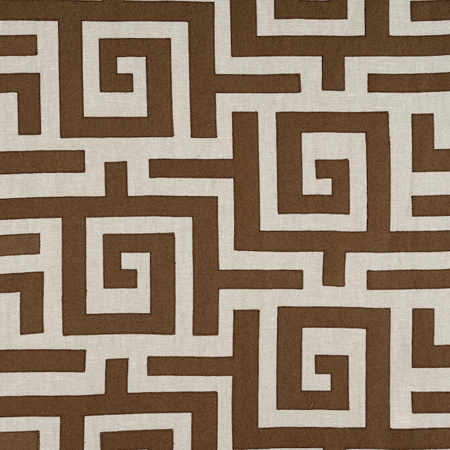 Thibaut Fabric Tulum Applique Brown on Natural W713226 Fabric 61% Linen, 38% Wool, 1% Viscose INDIA - </p><p>Repeat: V: - 52 - My Fabric Connection - Thibaut Fabric Tulum Applique Brown on Natural W713226 Fabric 61% Linen, 38% Wool, 1% Viscose INDIA - </p><p>Repeat: V: - 52 - My Fabric Connection -