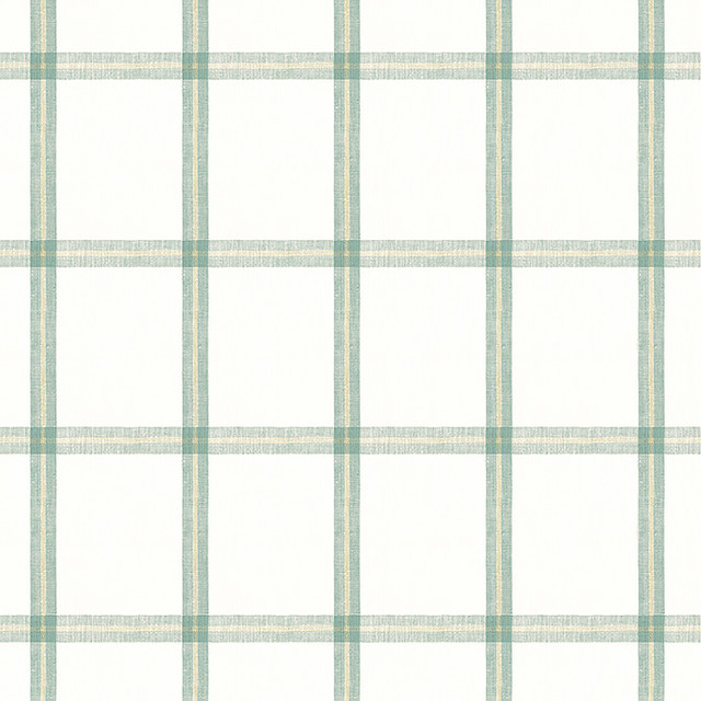 Thibaut Fabric Huntington Plaid Seaglass W781335 Fabric 100% Linen INDIA 9000 </p><p>Repeat: V: 7.62 54 - My Fabric Connection -