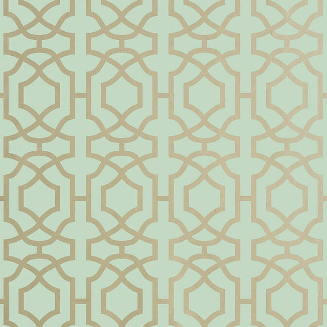 Thibaut Wallpaper Alston Trellis Metallic Gold on Seaglass T13031 Wallpaper Wallpaper U.S.A. - </p><p>Repeat: V: 8.5 27 - My Fabric Connection - Thibaut Wallpaper Alston Trellis Metallic Gold on Seaglass T13031 Wallpaper Wallpaper U.S.A. - </p><p>Repeat: V: 8.5 27 - My Fabric Connection -