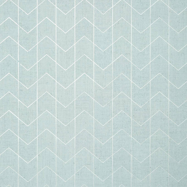 Thibaut Wallpaper Cordoza Weave Spa Blue and Silver T27027 Wallpaper Raffia KOREA - </p><p>Repeat: V: 3.5 36 - My Fabric Connection -
