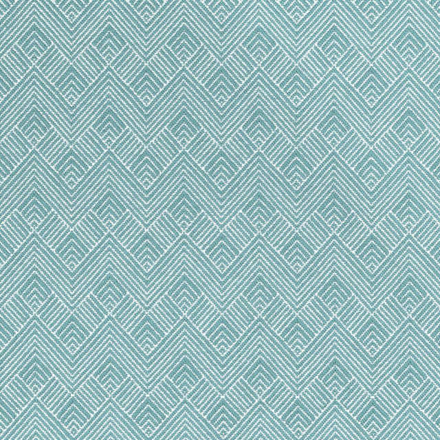 Thibaut Fabric Maddox Aqua W73331 Fabric 60% Cotton, 40% Rayon - AcrBk U.S.A. 45000 </p><p>Repeat: V: 2.25 54 - My Fabric Connection -