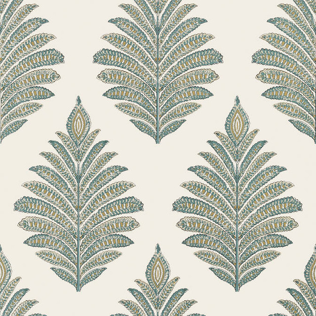 Anna French Wallpaper Palampore Leaf Robin's Egg and Beige AT78723 Wallpaper Non Woven Wallpaper U.S.A. - </p><p>Repeat: V: 25.25 27 - My Fabric Connection - Anna French Wallpaper Palampore Leaf Robin's Egg and Beige AT78723 Wallpaper Non Woven Wallpaper U.S.A. - </p><p>Repeat: V: 25.25 27 - My Fabric Connection -