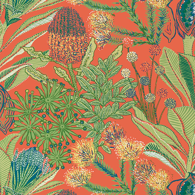 Thibaut Wallpaper Protea Coral T13906 Wallpaper Wallpaper U.S.A. - </p><p>Repeat: V: 25.25 27 - My Fabric Connection - Thibaut Wallpaper Protea Coral T13906 Wallpaper Wallpaper U.S.A. - </p><p>Repeat: V: 25.25 27 - My Fabric Connection -