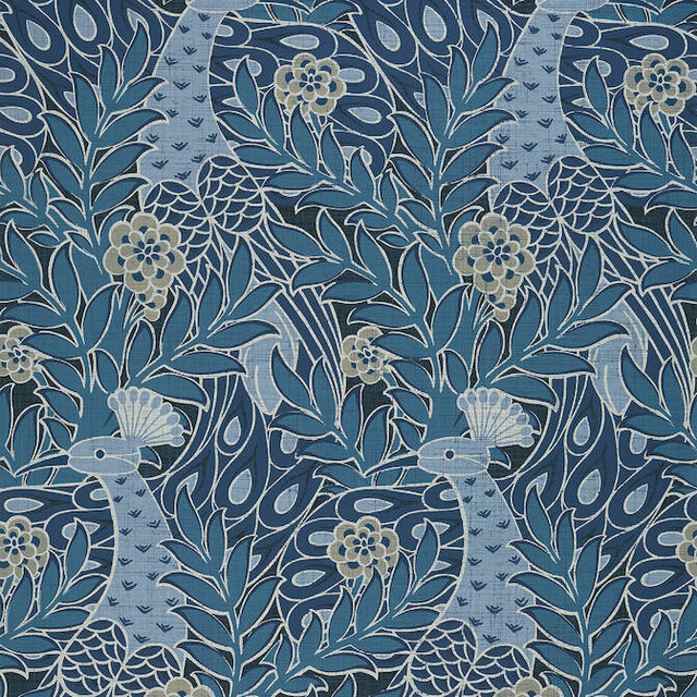 Thibaut Wallpaper Desmond Navy T2918 Wallpaper Wallpaper U.S.A. - </p><p>Repeat: V: 36 27 - My Fabric Connection -