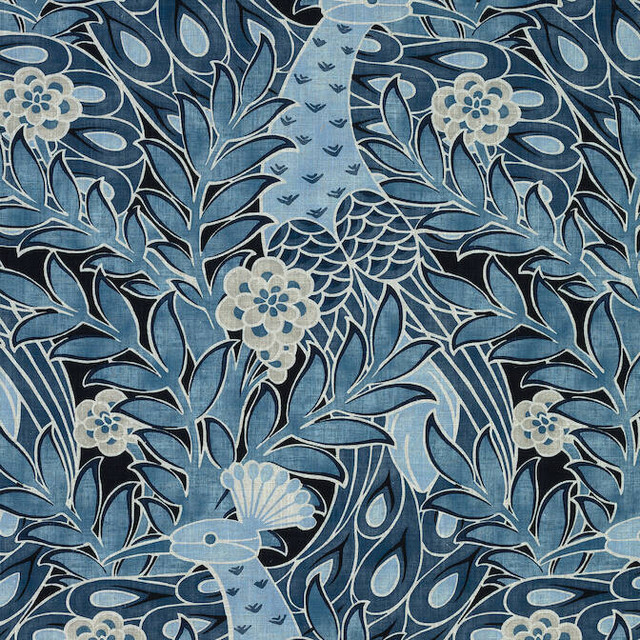 Thibaut Fabric Desmond Navy F92918 Fabric 67% Viscose, 33% Linen UNITED KINGDOM 20000 </p><p>Repeat: V: 44.5 54 - My Fabric Connection -