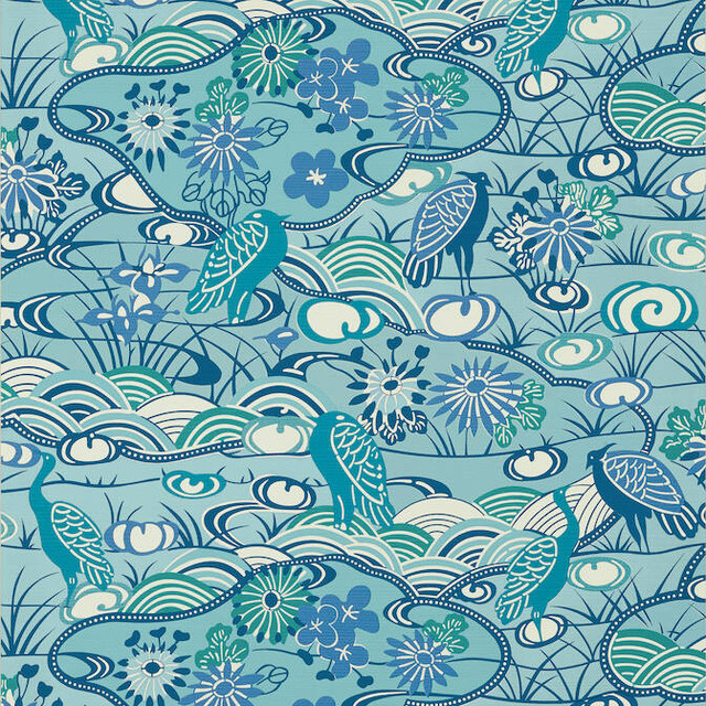 Thibaut Wallpaper Heron Stream Turquoise T13333 Wallpaper Non-Woven Vinyl Wallpaper UNITED STATES - </p><p>Repeat: V: 21 27 - My Fabric Connection - Thibaut Wallpaper Heron Stream Turquoise T13333 Wallpaper Non-Woven Vinyl Wallpaper UNITED STATES - </p><p>Repeat: V: 21 27 - My Fabric Connection -