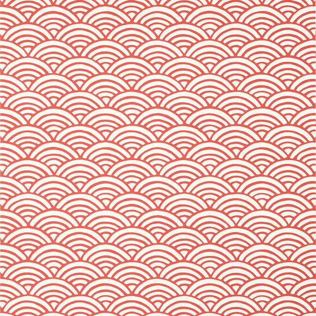 Thibaut Wallpaper Maris Coral T13378 Wallpaper Non-Woven Vinyl Wallpaper UNITED STATES - </p><p>Repeat: V: 3 27 - My Fabric Connection -