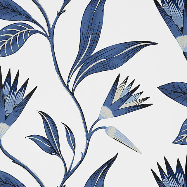 Anna French Wallpaper Cleo Vine Blue and White AT9621 Wallpaper Non Woven Wallpaper U.S.A. - </p><p>Repeat: V: 25.25 27 - My Fabric Connection - Anna French Wallpaper Cleo Vine Blue and White AT9621 Wallpaper Non Woven Wallpaper U.S.A. - </p><p>Repeat: V: 25.25 27 - My Fabric Connection -