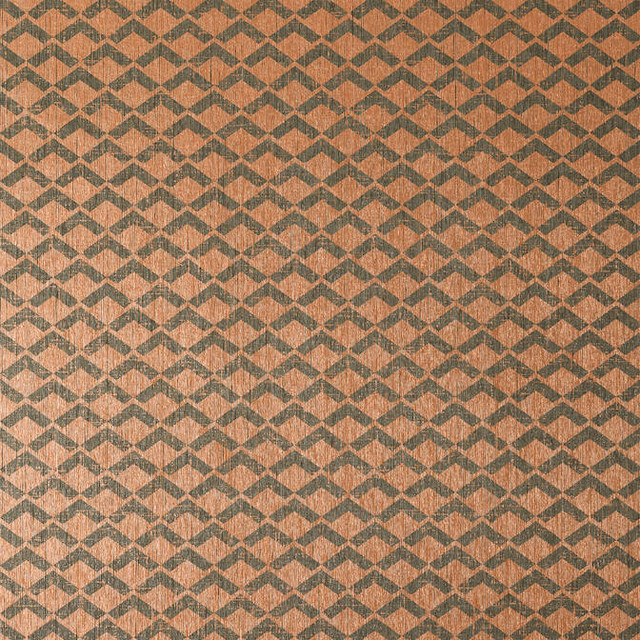 Anna French Wallpaper Cashiers Charcoal and Metallic Copper AT79112 Wallpaper Paperweave KOREA - </p><p>Repeat: V: 2.75 36 - My Fabric Connection -