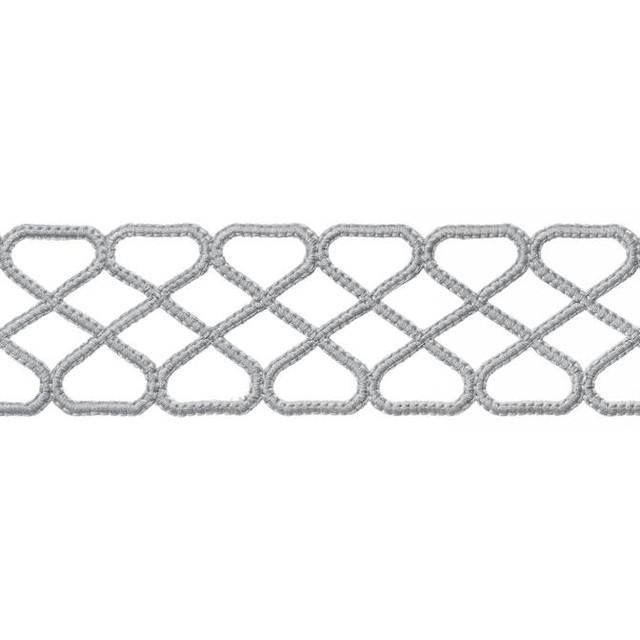 Thibaut Fabric Ripley Applique Platinum E12029 Fabric 100% Polyester INDIA - </p><p>Repeat: V: 1.37 2.5 - My Fabric Connection -
