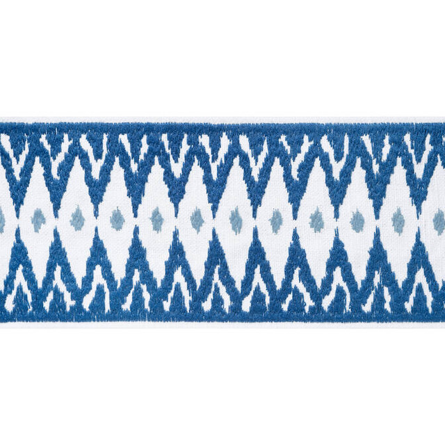 Thibaut Fabric Delmont Tape Bermuda E12048 Fabric 40% Linen, 30% Cotton, 30% Poly INDIA - </p><p>Repeat: V: 4.5 4 - My Fabric Connection -