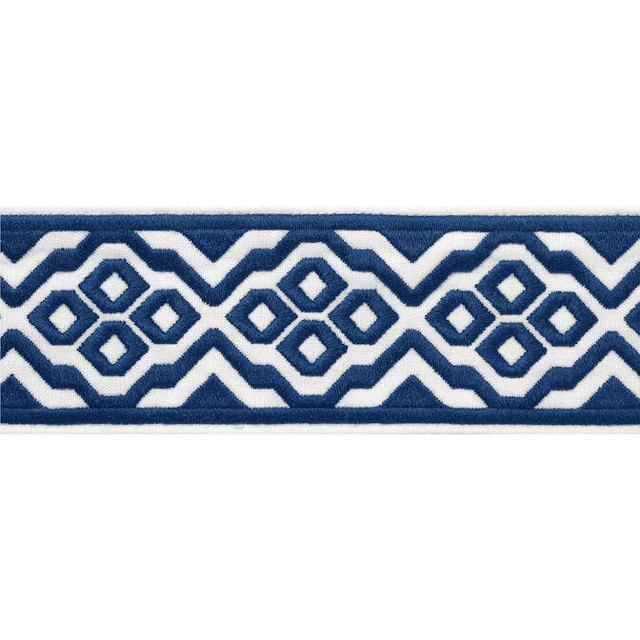 Thibaut Fabric Belinda Tape Bermuda E12193 Fabric 54% Cotton, 36% Linen, 10% Spun Poly INDIA - </p><p>Repeat: V: 2.5 2.875 - My Fabric Connection -