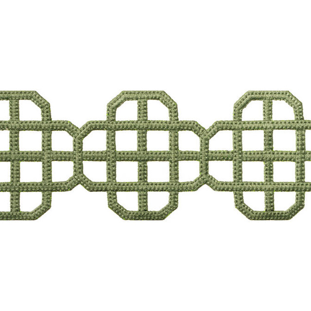 Thibaut Fabric Fret Applique Juniper E12271 Fabric 100% Polyester INDIA - </p><p>Repeat: V: 3.25 3.5 - My Fabric Connection -