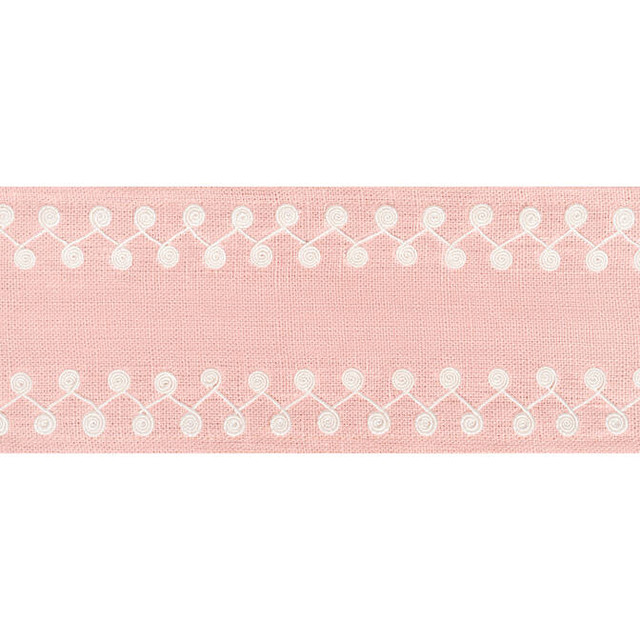 Thibaut Fabric Perla Tape Blossom E12218 Fabric 63% Linen, 34% Viscose, 3% Spun Poly INDIA - </p><p>Repeat: V: 0.5 3.375 - My Fabric Connection -