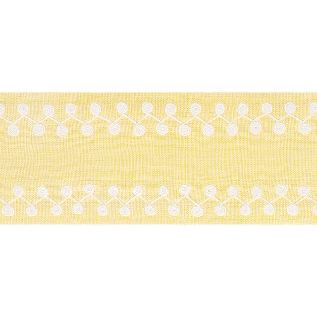 Thibaut Fabric Perla Tape Daffodil E12221 Fabric 63% Linen, 34% Viscose, 3% Spun Poly INDIA - </p><p>Repeat: V: 0.5 3.375 - My Fabric Connection - Thibaut Fabric Perla Tape Daffodil E12221 Fabric 63% Linen, 34% Viscose, 3% Spun Poly INDIA - </p><p>Repeat: V: 0.5 3.375 - My Fabric Connection -