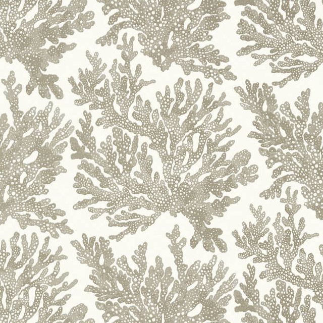 Thibaut Wallpaper Marine Coral Beige T10140 Wallpaper Wallpaper U.S.A. - </p><p>Repeat: V: 25.25 27 - My Fabric Connection -
