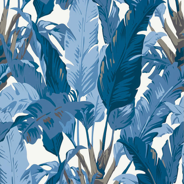 Thibaut Wallpaper Travelers Palm Navy and White T10126 Wallpaper Non Woven Wallpaper UNITED KINGDOM - </p><p>Repeat: V: 40 27 - My Fabric Connection - Thibaut Wallpaper Travelers Palm Navy and White T10126 Wallpaper Non Woven Wallpaper UNITED KINGDOM - </p><p>Repeat: V: 40 27 - My Fabric Connection -