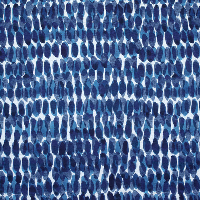 Thibaut Fabric Rain Water Navy F910094 Fabric 100% Cotton ITALY 10000 </p><p>Repeat: V: 18.5 54 - My Fabric Connection -