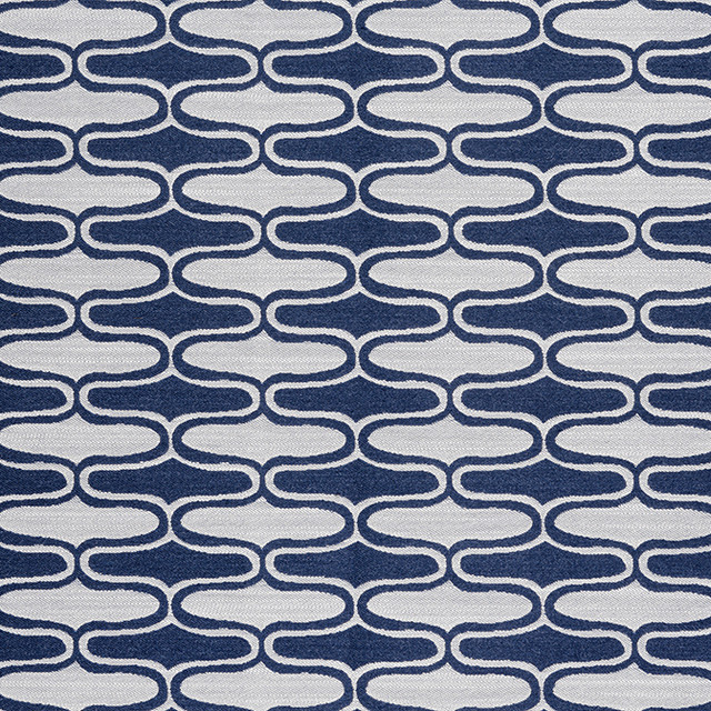 Thibaut Fabric Saraband Navy W8527 Fabric 100% Solution Dyed Acrylic ITALY 25000 </p><p>Repeat: V: 3 54 - My Fabric Connection -