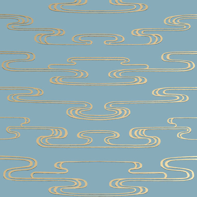 Anna French Wallpaper Cloudwater Metallic Gold on Mineral AT23156 Wallpaper Wallpaper UNITED STATES - </p><p>Repeat: V: 25.25 27 - My Fabric Connection - Anna French Wallpaper Cloudwater Metallic Gold on Mineral AT23156 Wallpaper Wallpaper UNITED STATES - </p><p>Repeat: V: 25.25 27 - My Fabric Connection -