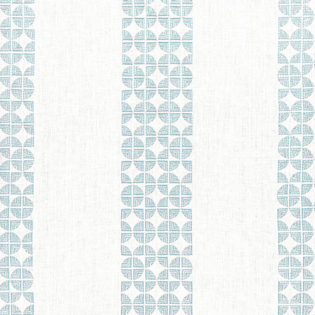 Anna French Fabric Fairmont Stripe Embroidery Soft Blue AW23128 Fabric 90% Linen, 10% Viscose INDIA - </p><p>Repeat: V: 9.5 51.5 - My Fabric Connection -