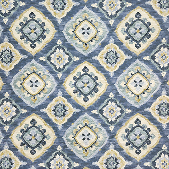 Carole Fabric No Comparison Marine Hidden Treasure 100% Cotton Spain 27" V, 13 1/2" H HD 54" - My Fabric Connection -