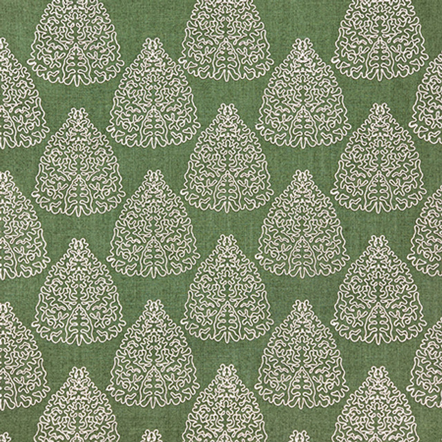 Carole Fabric On My Mind Pine Hidden Treasure 36% Polyester, 26% Cotton, 22% Viscose, 16% Linen China 11 3/4" V, 6 1/4" H HD 53" - My Fabric Connection -