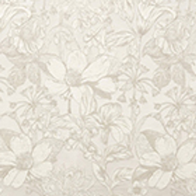 Carole Fabric Beautiful Place Pearl Manchester 86% Polyester, 14% Cotton India 19 1/2" V, 13 3/4" H 55 1/2"" - My Fabric Connection -