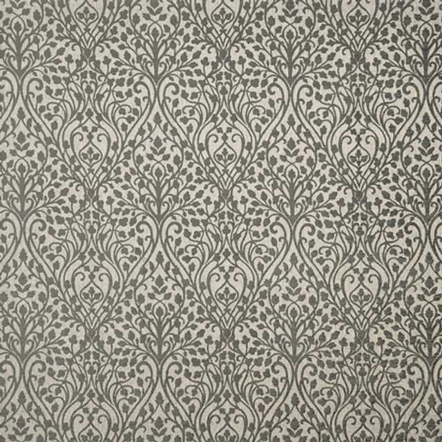 Carole Fabric Begin To Bloom Silver Manchester 80% Recycled Polyester, 20% Polyester India 13 3/8" V, 13 3/4" H 54"" - My Fabric Connection -