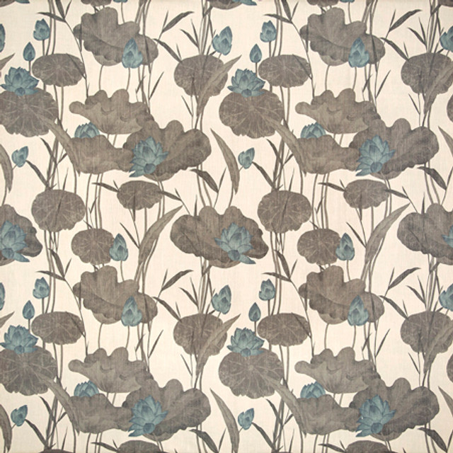 Carole Fabric Be Seen Mineral Misty Glen 72% Polyester, 20% Rayon, 8% Linen China 27" V, 27 1/4" H 55"" - My Fabric Connection -