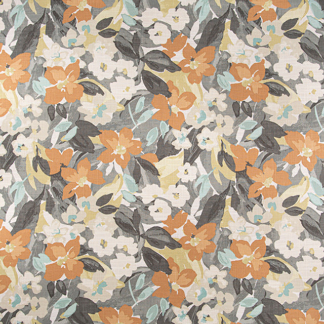 Carole Fabric Grand Scheme Urban Grey Misty Glen 75% Cotton, 25% Linen- Soil Repellent Pakistan 25" V, 26 3/4" H 54 1/4"" - My Fabric Connection -